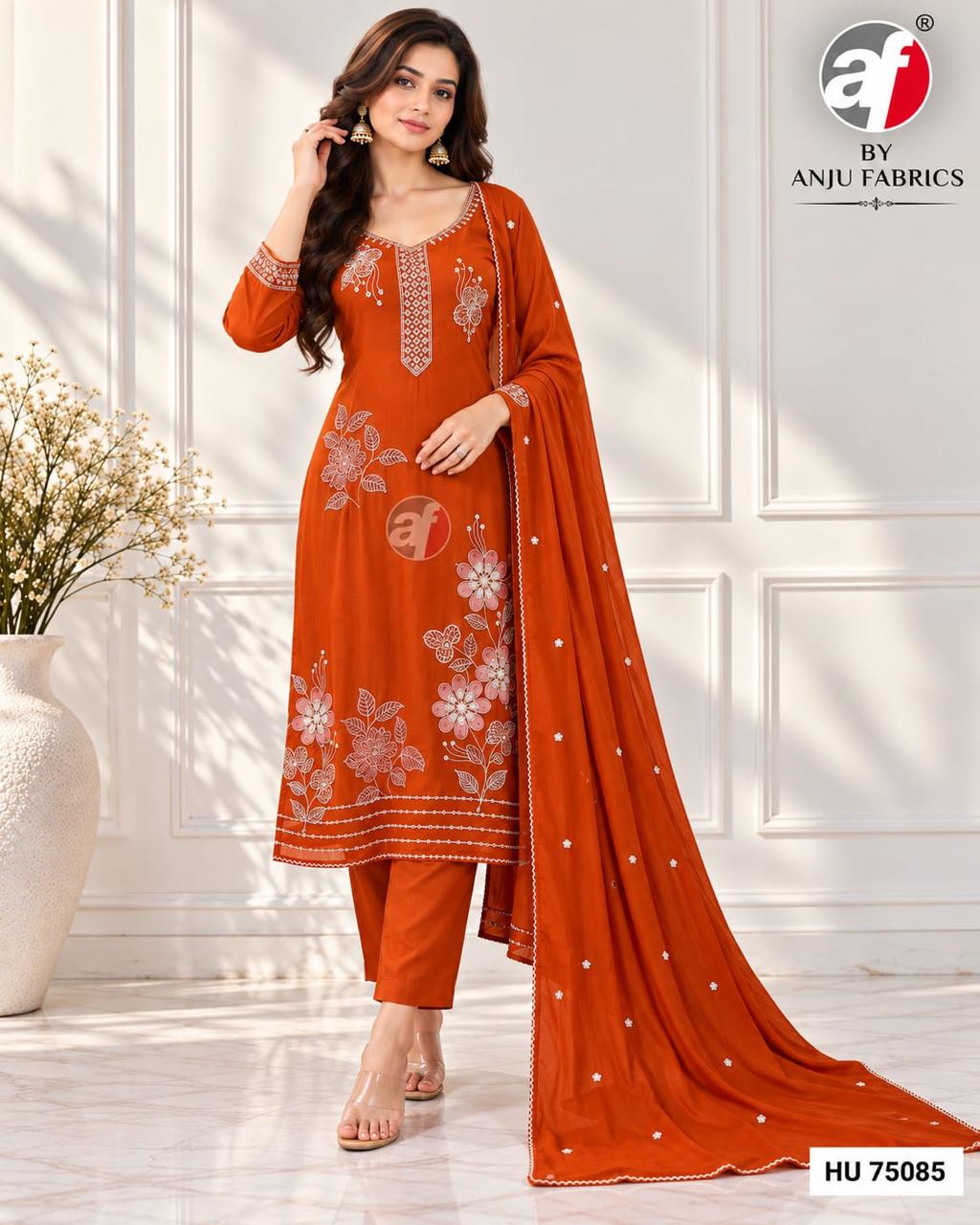 Anju Fabrics Dno HU 75086 Readymade Dress Size Set collection 1