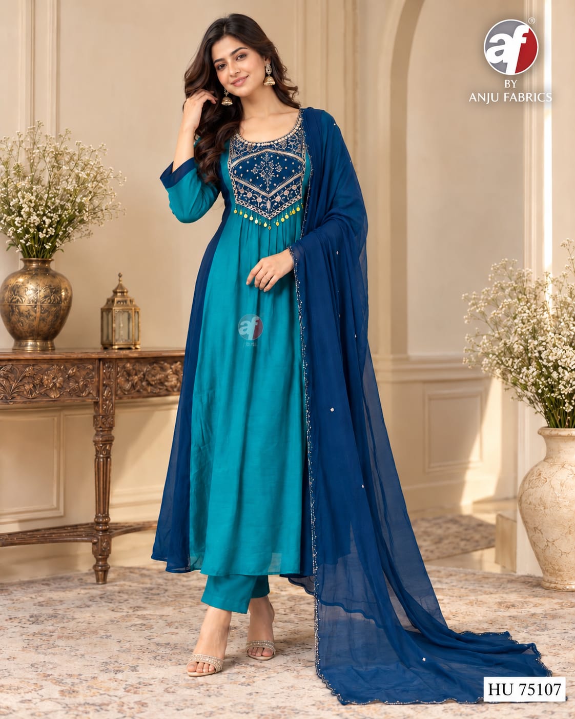 Anju Fabrics Dno HU 75107 Readymade Dress Size Set collection 1
