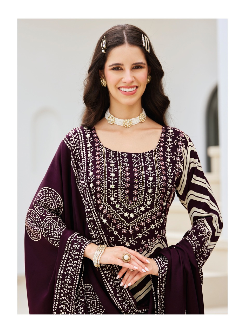 Radhika Lifestyle Sargam Kurti Palazzo Dupatta Set Catalog collection 8