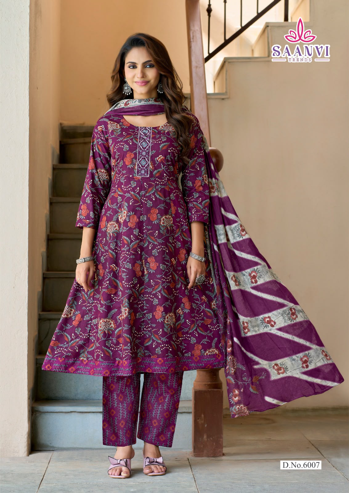 Saanvi Trends Rashmika Vol 6 Anarkali Suits Catalog collection 3