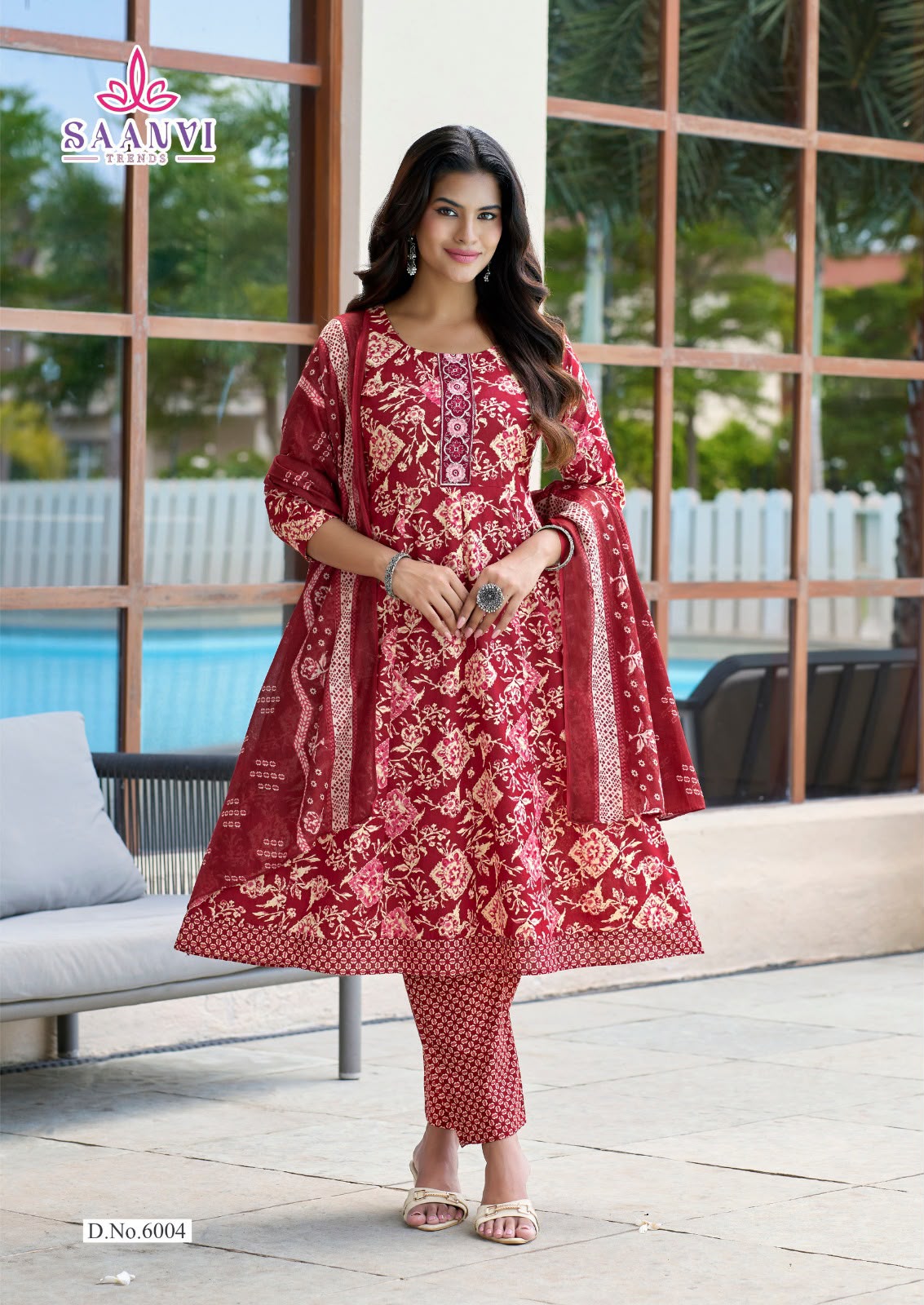 Saanvi Trends Rashmika Vol 6 Anarkali Suits Catalog collection 6