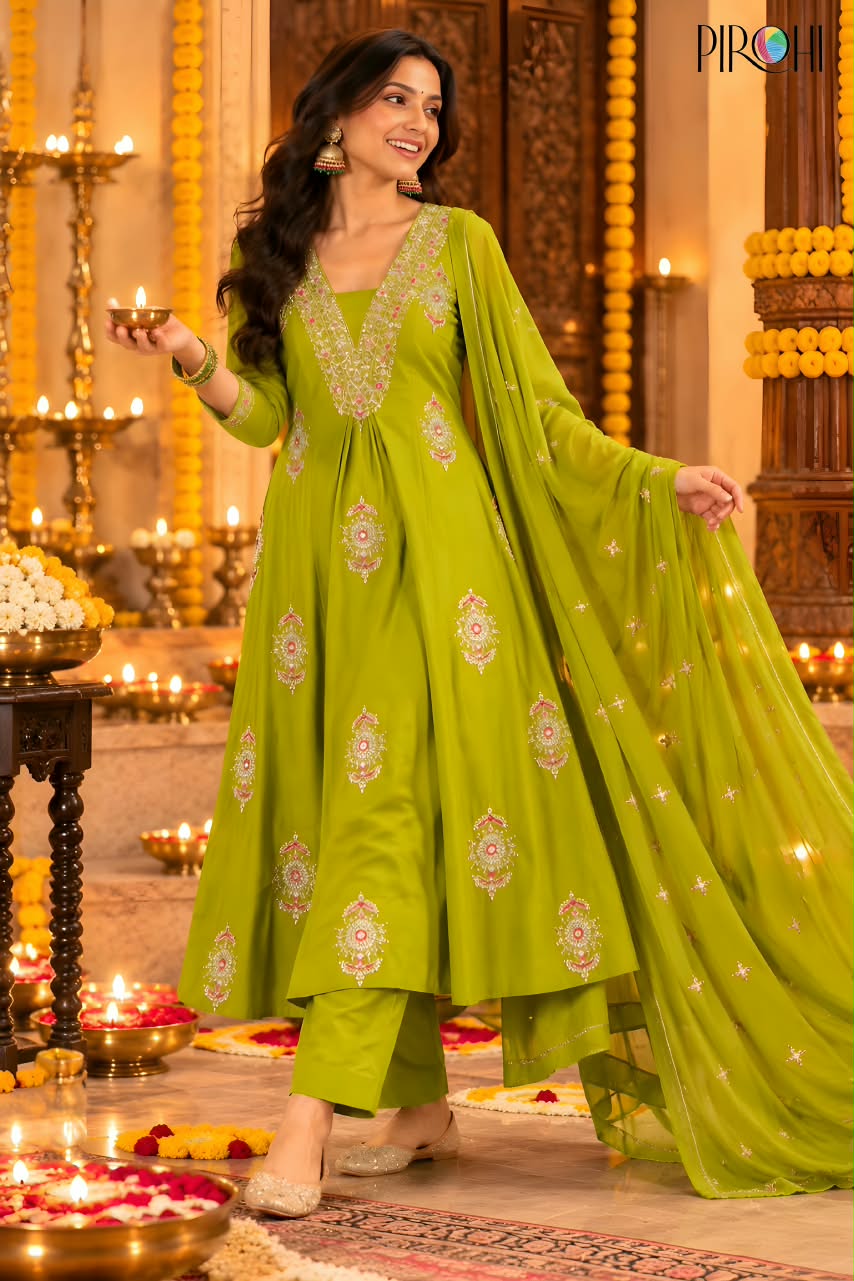 Pirohi Malaika Embroidery Salwar Kameez Size Set collection 6