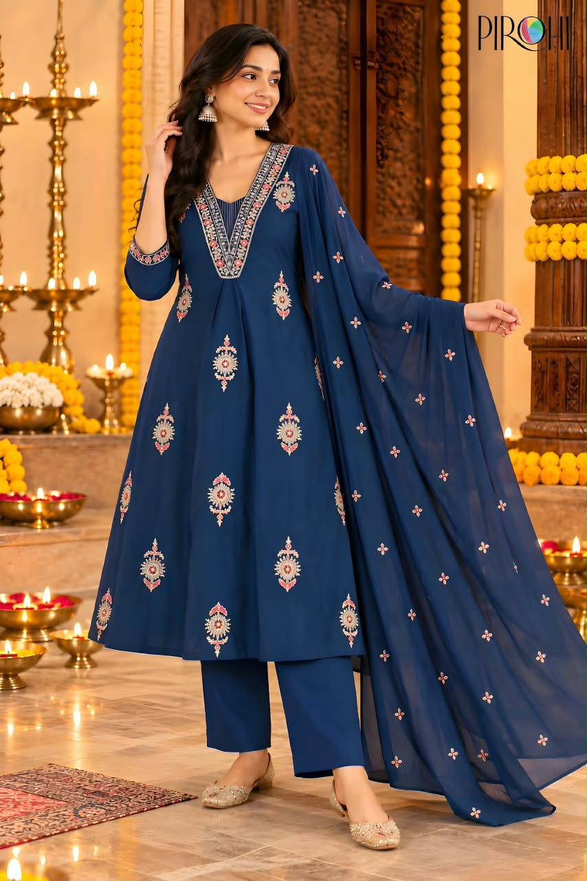 Pirohi Malaika Embroidery Salwar Kameez Size Set collection 2