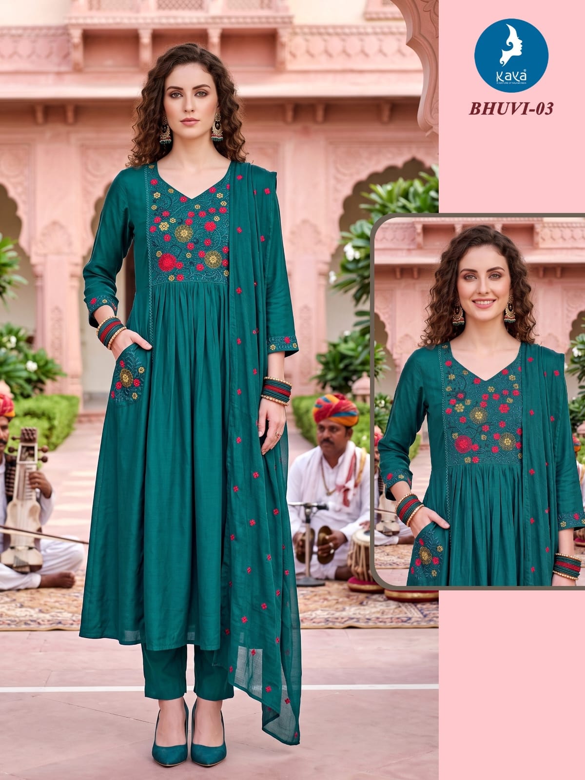 Kaya Kurti Bhuvi Anarkali Suits Size Set collection 1